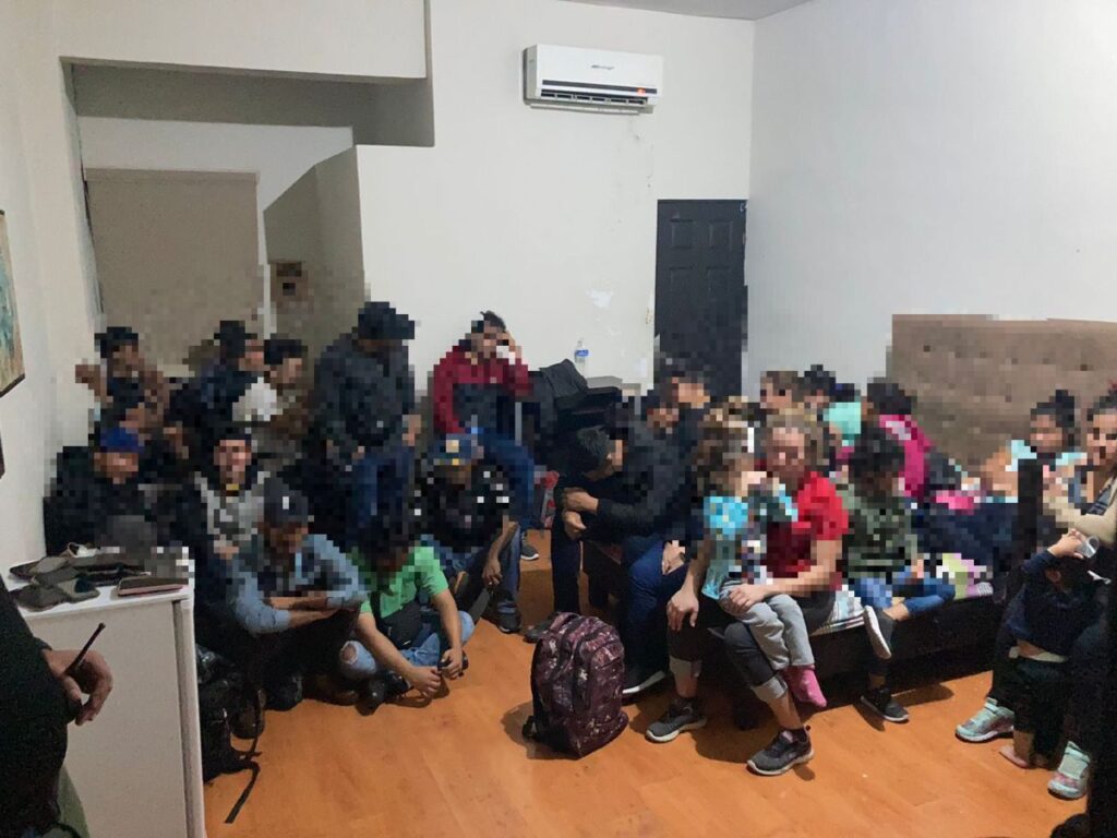 INM rescató a 195 migrantes en el municipio de Apodaca, Nuevo León FOTOS SEGOB / INM*