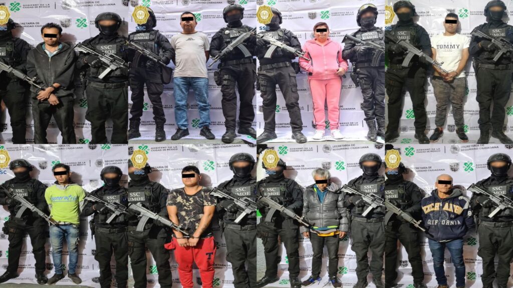 SSC-CDMX detuvo a 8 personas por la comercialización de narcóticos en Azcapotzalco e Iztapalapa FOTOS SSC-CDMX*