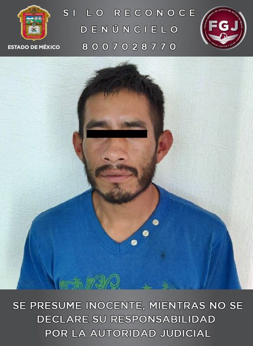 FGJEM detuvo a José Luis “N” por el secuestro de dos personas, una de ellas menor de edad *FOTO FGJEM*