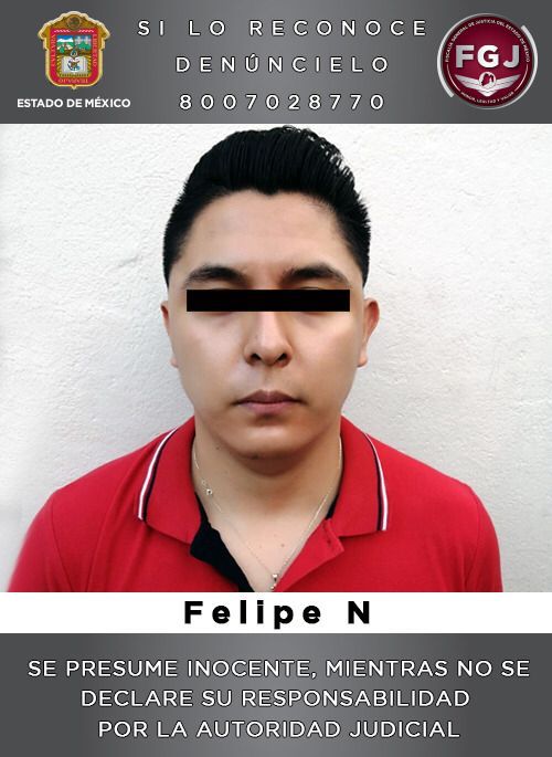Felipe “N” fue detenido homicidio calificado en el Estado de México: FGJEM *FOTO & VIDEO FGJEM*