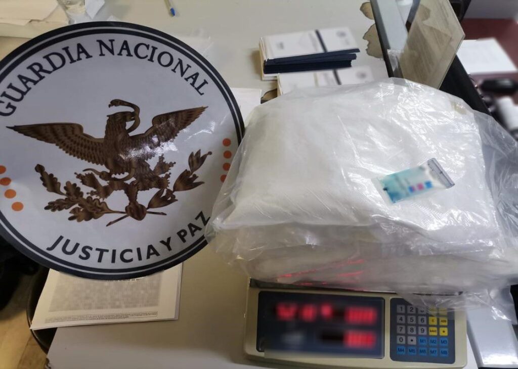 Guardia Nacional interceptó más de cinco kilos de cocaína en el AICM *FOTO GN*