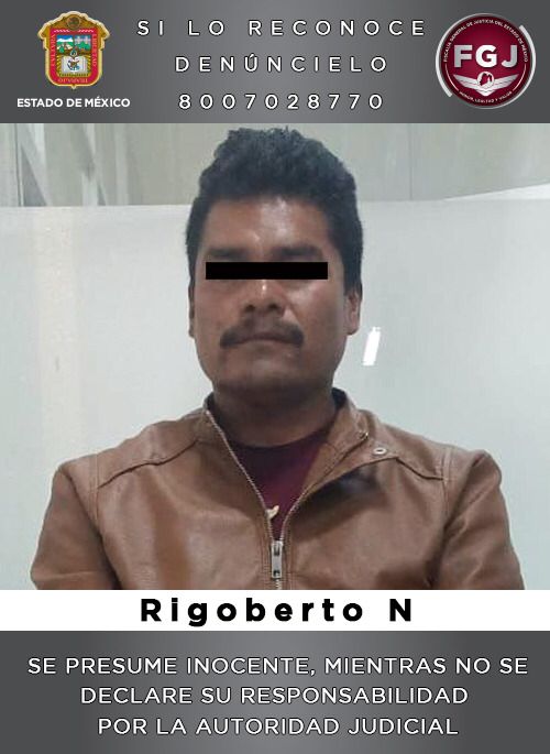 FGJEM: Rigoberto “N” fue vinculado a proceso por la violación de una mujer *FOTO FGJEM*
