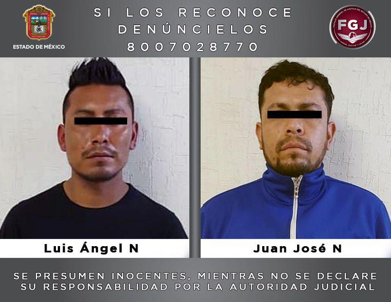 FGJEM: Juez vinculó a proceso a Luis Ángel “N” y Juan José “N” por secuestro exprés *FOTO FGJEM*