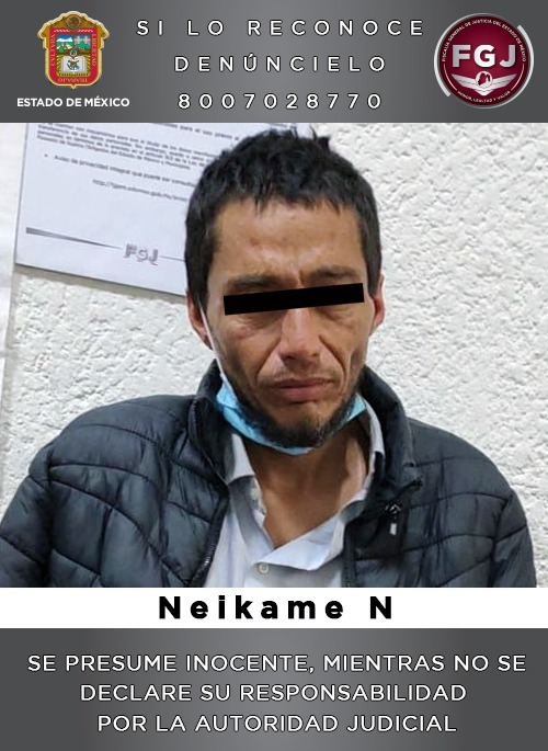 FGJEM detuvo a Neikame “N” investigado por su probable participación en el delito de violación *FOTO & VIDEO FGJEM*