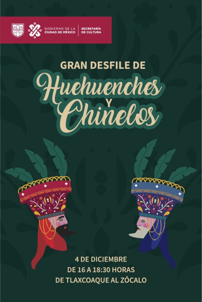 Llegará al Zócalo capitalino el primer gran desfile de chinelos y huehuenches Foto: Cultura
