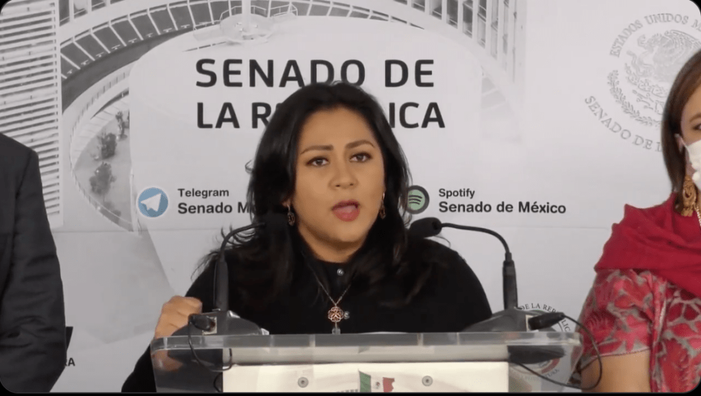La senadora Nadia Navarro llama a AMLO frenar las revanchas políticas Foto: @Nadia_NavarroA