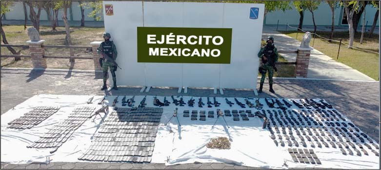 SEDENA aseguró 30 armas largas en Nuevo Laredo, Tamaulipas
