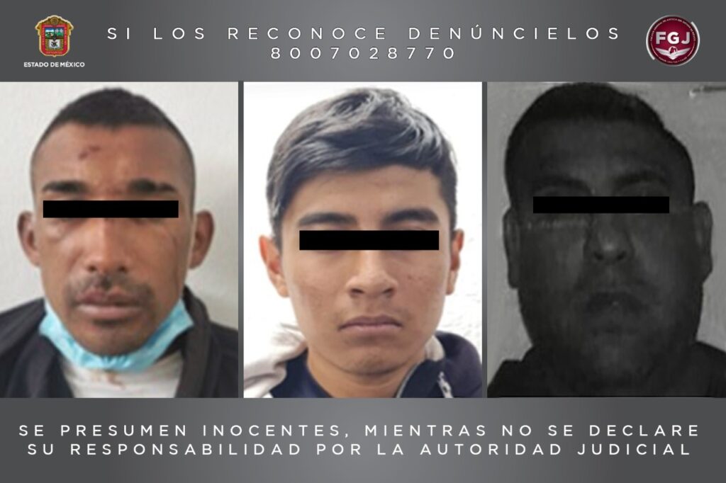 FGJEM vinculó a proceso a 3 sujetos por homicidios ocurridos en los municipios de Nezahualcóyotl y Chimalhuacán *FOTO FGJEM*