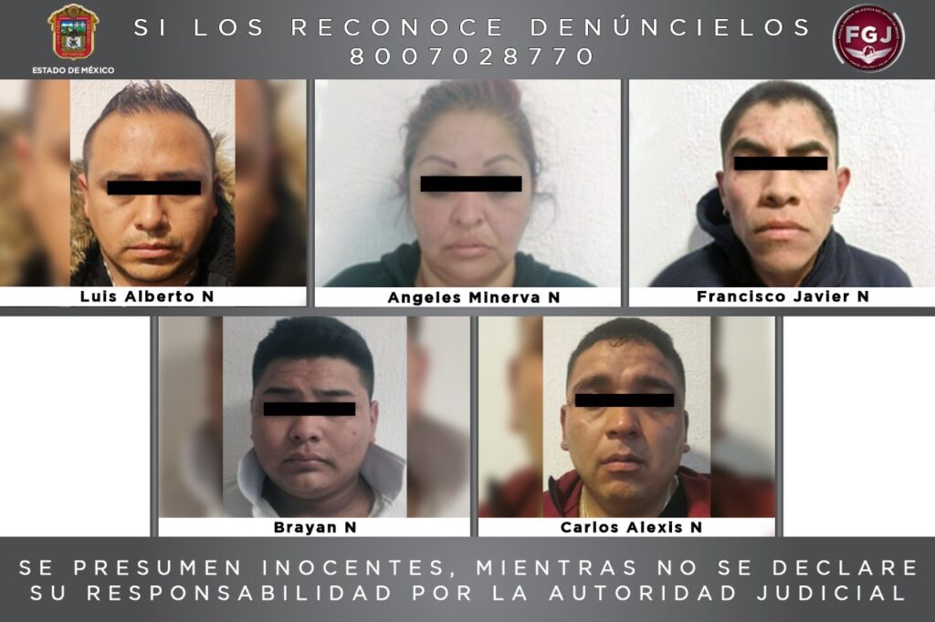 FGJEM detuvo a cinco integrantes de “La Familia Michoacana” *FOTOS FGJEM*