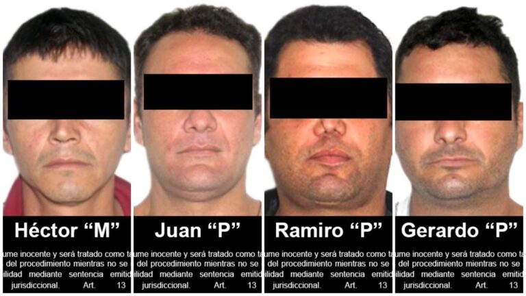 Juez federal sentenció hasta por 28 años de prisión a cuatro individuos en Manzanillo, Colima *FOTOS FGR*