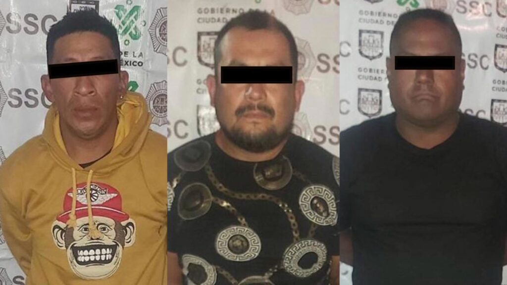SSC-CDMX detuvo a "El Tyson" y a dos personas más con narcóticos *FOTOS SSC-CDMX*