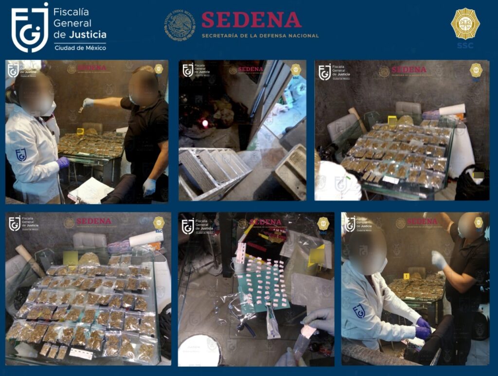 FGJ, SSC y SEDENA catearon inmueble y aseguraron marihuana y cocaína *FOTOS & VIDEO FGJ / SSC / SEDENA*