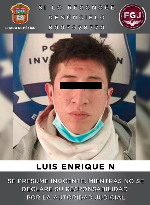 FGJEM: Luis Enrique “N” fue vinculado a proceso por asesinar a una persona en Chimalhuacán, Edomex *FOTOS FGLEM*