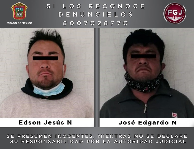 FGJEM: Juez vinculó a proceso a dos individuos que asaltaron la institución Banco Azteca *FOTO FGJ-EM*
