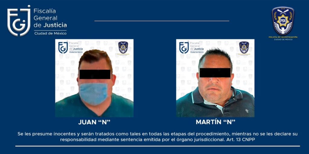 FGJ-CDMX detuvo a un ex Policía Federal y a un Policía de Investigación; brindaban información al Cártel De Tláhuac *FOTOS Y VIDEO FGJ-CDMX
