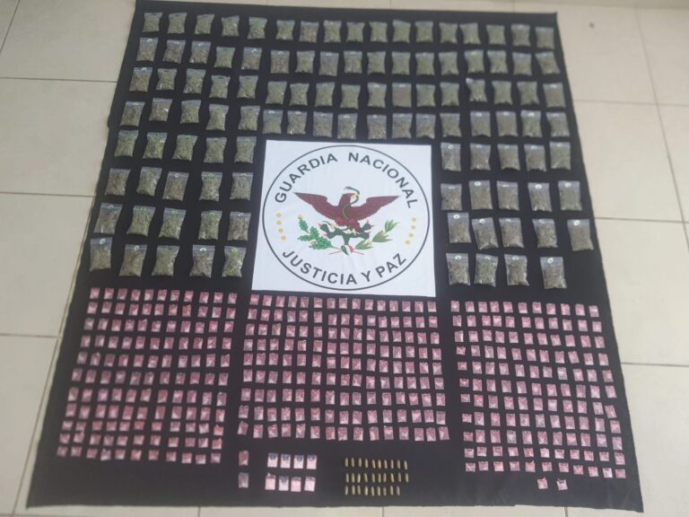 Guardia Nacional aseguró diversos narcóticos y cartuchos útiles en Guanajuato *FOTOS GN