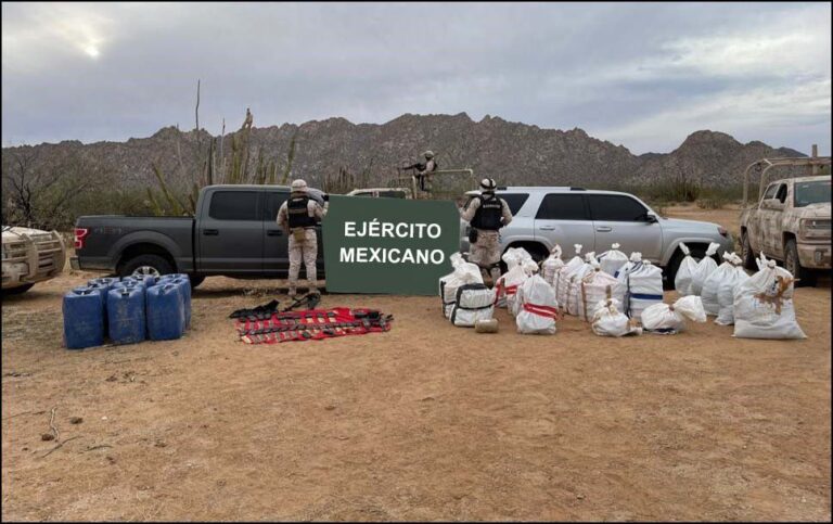 SEDENA aseguró diversos narcóticos y armamento en Sonora *FOTOS SEDENA*