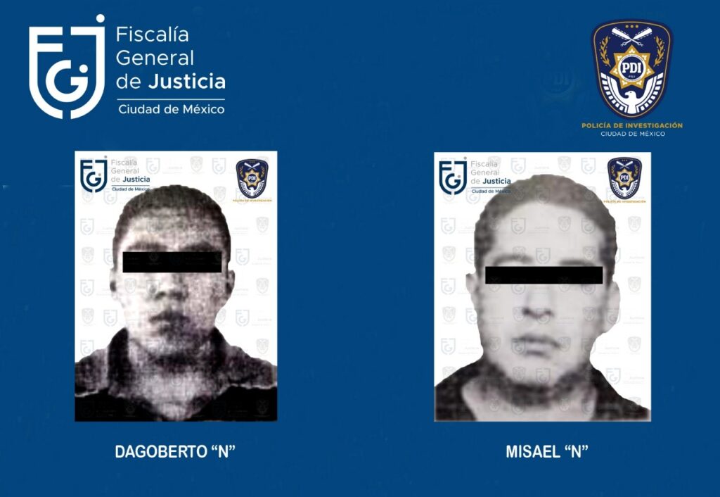 Juez sentenció a 80 años de prisión a Dagoberto “N” y Misael “N” por secuestro FOTOS FGJ-CDMX