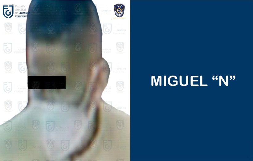 FGJCDMX: Miguel “N” fue sentenciado a más de 27 años de prisión por homicidio calificado *FOTOS FGJ-CDMX