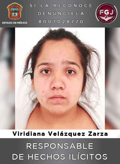 FGJEM: Viridiana Velázquez Zarza fue sentenciada a 110 años de prisión por secuestro *FOTO FGJ-EM