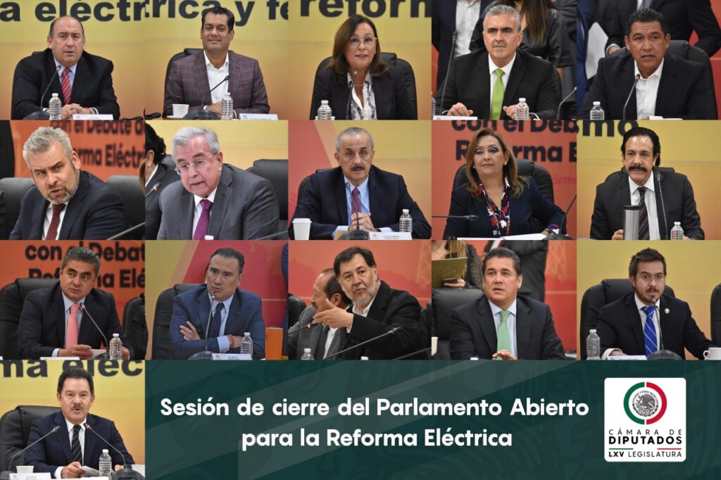 Con posturas encontradas concluyen foros de parlamento abierto sobre reforma eléctrica Foto: @Mx_Diputados