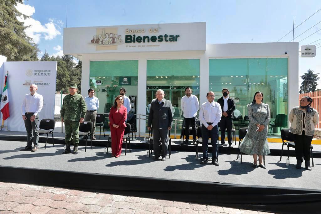 AMLO inauguró Banco del Bienestar en Tlaxcala Foto: Presidencia