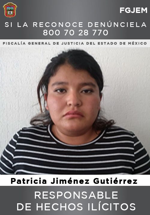 FGJEM: Patricia 'N' fue sentenciada a 39 años de prisión por prostituir a su hija de nueve años FOTO FGJ-EM
