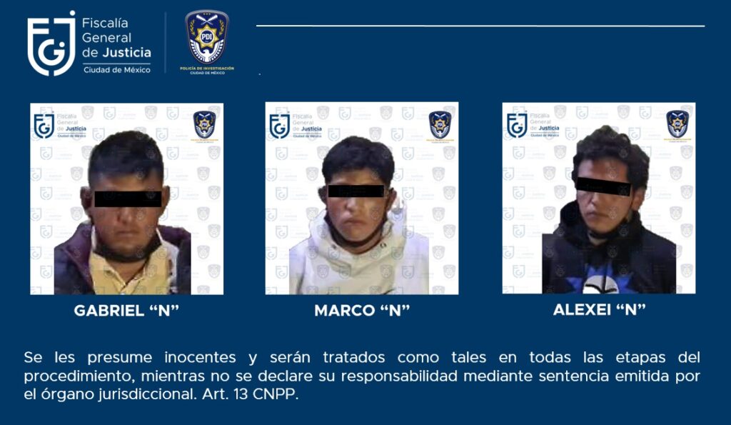 FGJ-CDMX detuvo a tres posibles narcomenudistas relacionados con el 'Cártel de Tláhuac' *FOTOS & VIDEO FGJ-CDMX