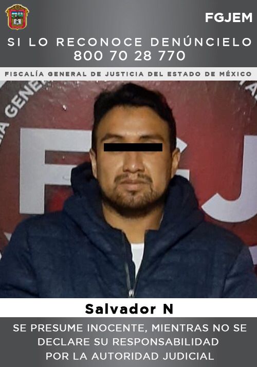 FGJ-EM detiene a Salvador “N” por el homicidio de su pareja sentimental *FOTO & VIDEO FGJ-EM