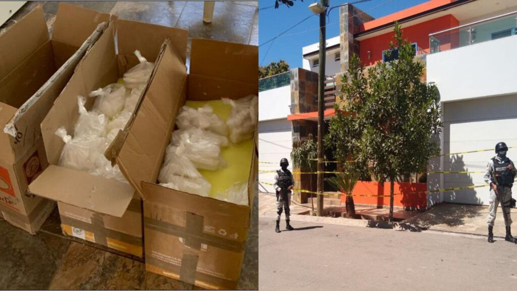 SEDENA / GN / FGR decomisaron 400 kilos de droga sintética en Culiacán, Sinaloa