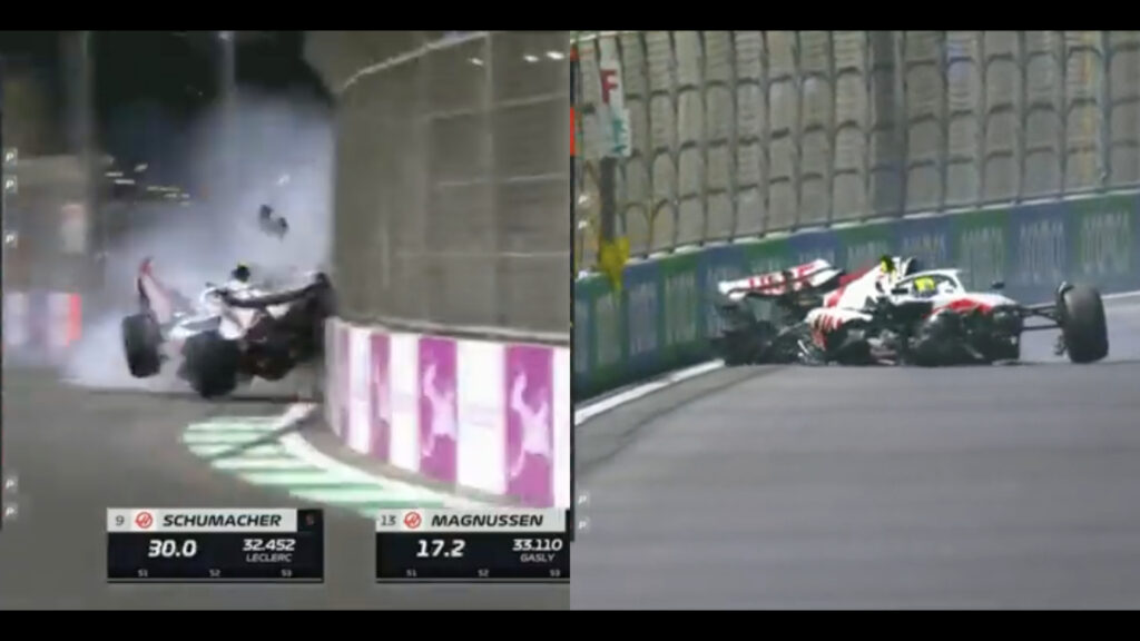 Piloto Mick Schumacher herido tras brutal accidente durante GP Arabia Saudita (Video)