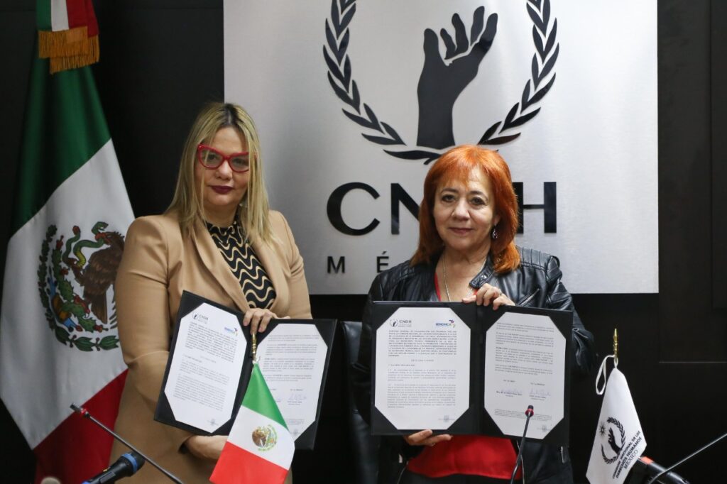CNDH y RINDHCA firman convenio general de colaboración de promover y potenciar todo intercambio de información y experiencias *FOTOS CNDH