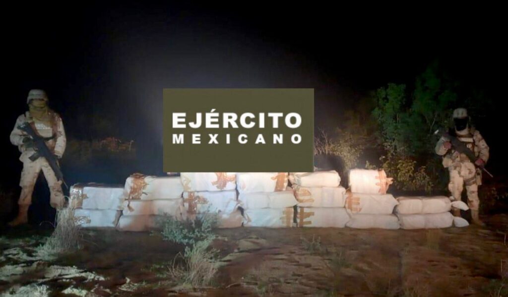SEDENA aseguró 540 kg de metanfetamina y 20 kg de fentanilo en Baja California *FOTOS SEDENA