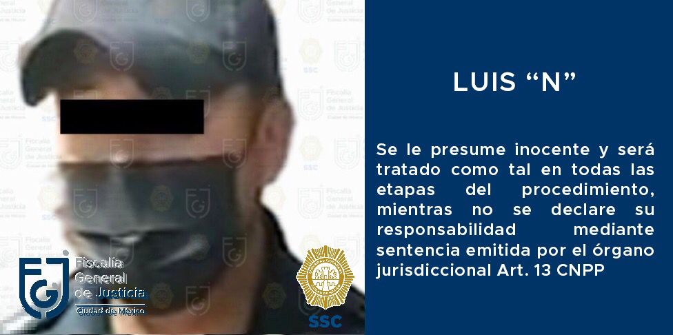 Luis “N” policía preventivo de la SSC-CDMX fue vinculado a proceso por el delito de secuestro exprés con fines de extorsión *FOTOS & VIDEO FGJ-CDMX