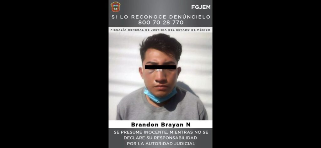 FGJEM detiene a Brandon Brayan “N” por homicidio calificado contra una mujer *FOTOS Y VIDEO FGJ-EM