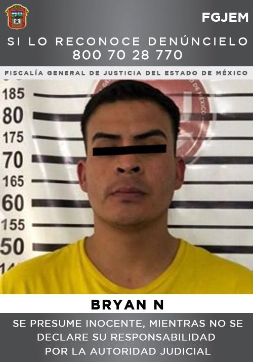 FGJEM: Bryan “N” fue vinculado a proceso por el delito de homicidio calificado Foto: FGJEM