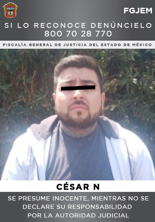 FGJEM: César “N” fue detenido por ser probable responsable en un homicidio *FOTOS & VIDEO FGJ-EM*