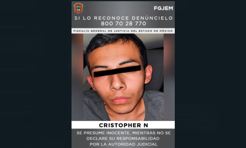 Christopher “N” es detenido en Nezahualcóyotl por robo y muerte de pasajero de transporte