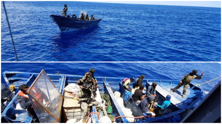SEMAR y FGR aseguraron 1,220 kg de cocaína, 2 embarcaciones y combustible en costas de Colima y Jalisco