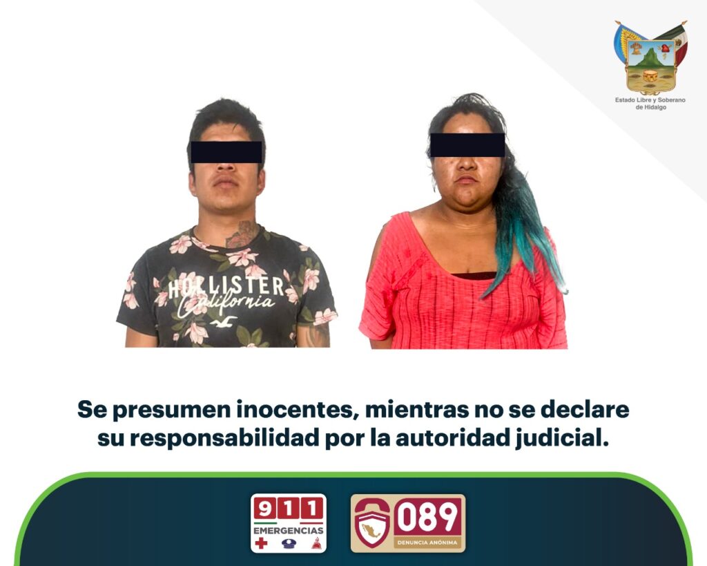 SSP-Hidalgo detuvo a dos narcomenudistas en el municipio de Ixmiquilpan, Hidalgo *FOTOS SSP-HIDALGO