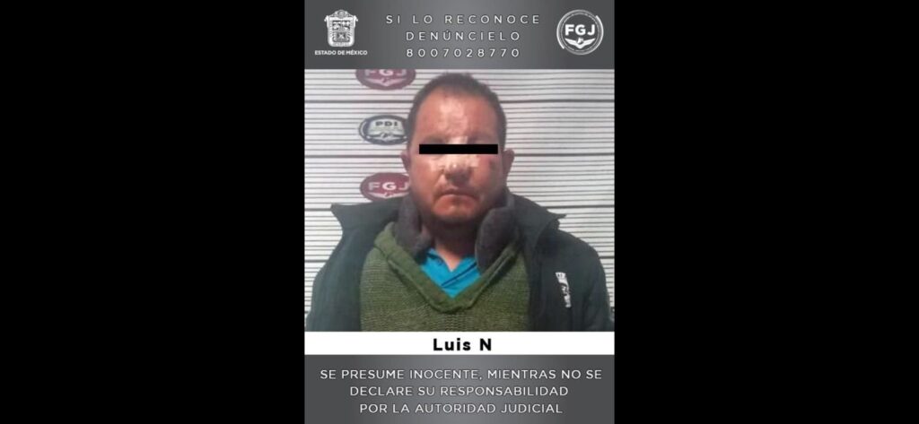 FGJEM: Luis “N” fue vinculado a proceso por su probable participación en la violación de una menor de 10 años Foto: FGJEM