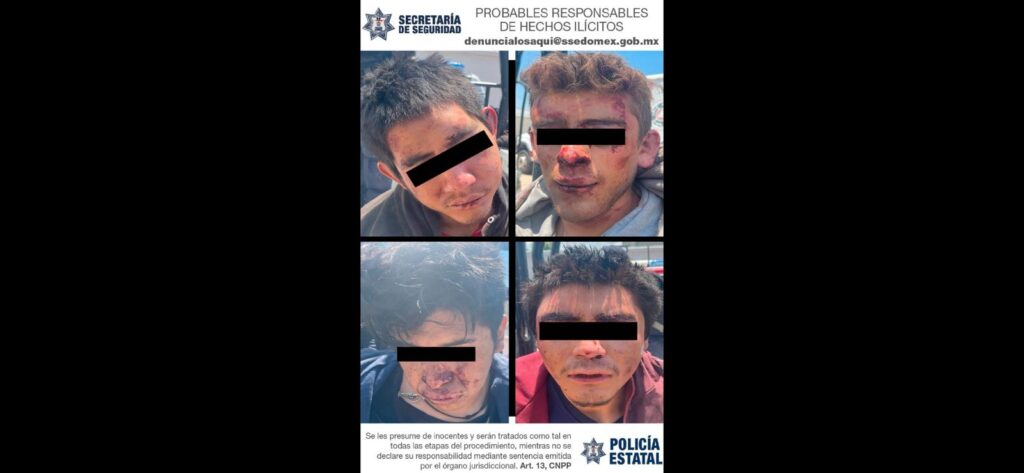 SSE rescató y detuvo a 4 implicados que serían linchados por la población por robo con violencia *FOTOS SSE
