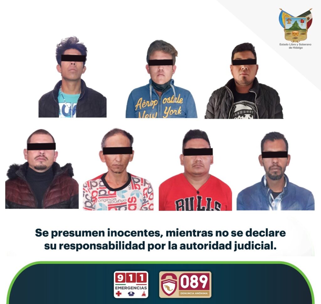 SSP-Hidalgo detuvo a ocho individuos durante operativo en Tepeapulco *FOTOS SSP HIDALGO