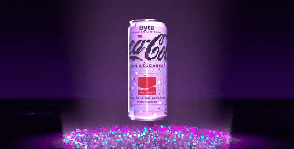 Coca-Cola Zero Byte una bebida con sabor a píxeles Foto: Internet