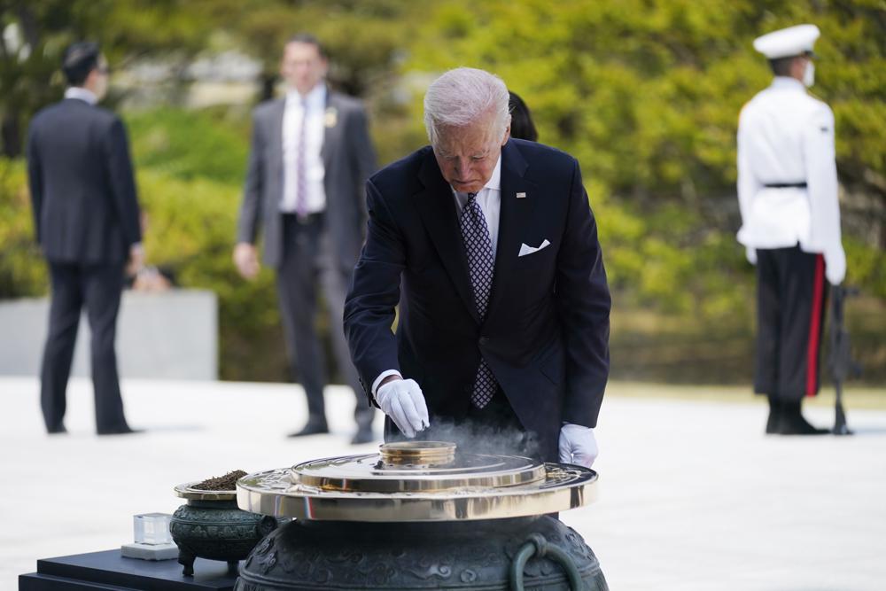 Joe Biden rinde tributo en Seúl a los caídos en la Guerra de Corea Foto: AP