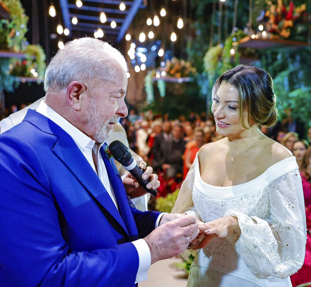 Brasil: Lula se casa por 3ra vez en boda con toque político