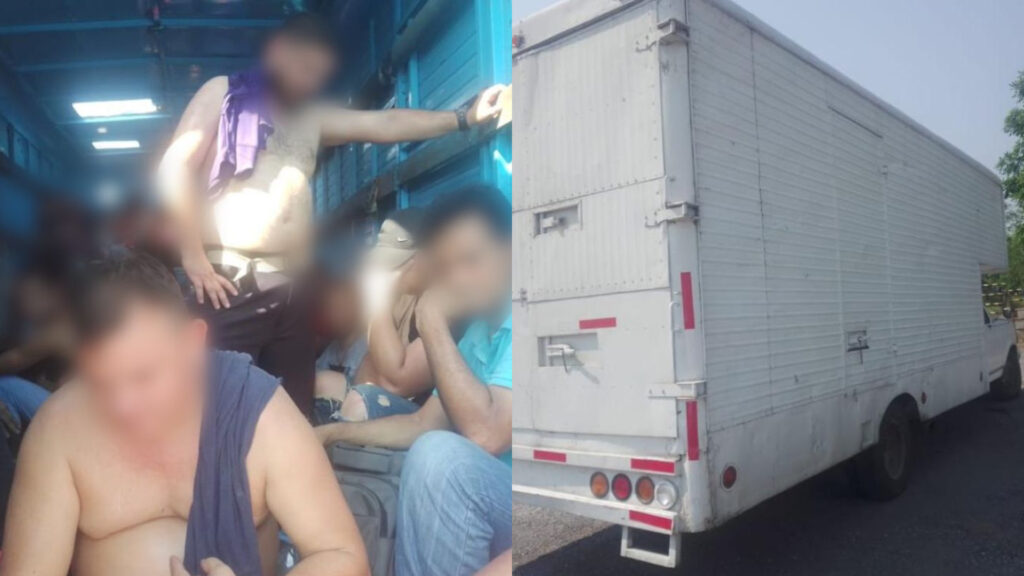 INM en Tabasco rescató a 53 migrantes transportados hacinados y sin ventilación en un transporte de carga