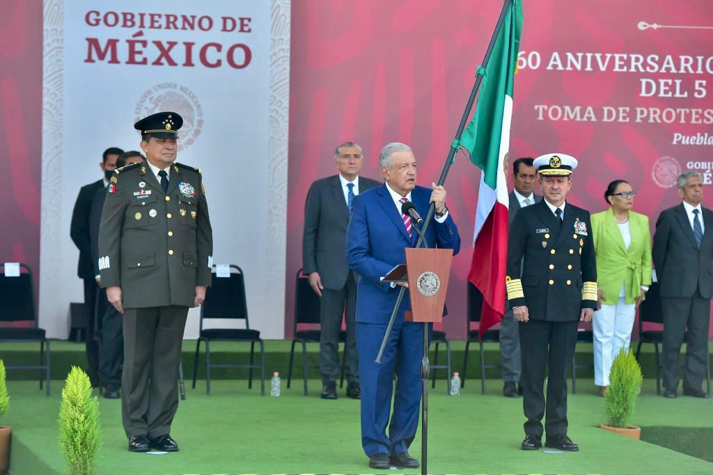 AMLO encabezó celebración de 5 de mayo Foto: Presidencia