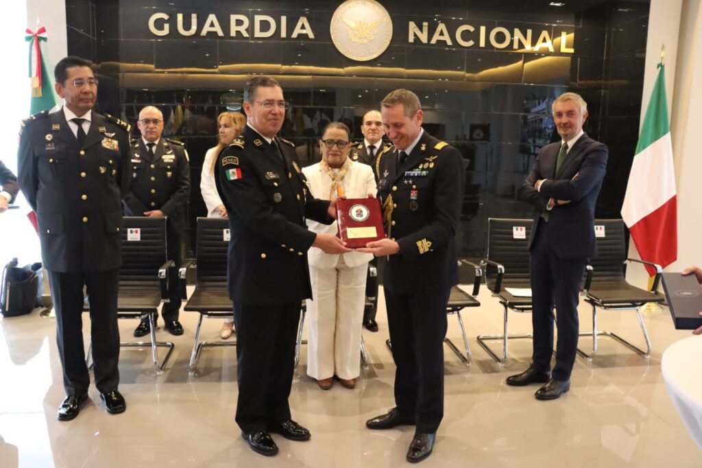 Guardia Nacional al 76% firma memorando de entendimiento con la Arma de los Carabineros de Italia *FOTOS SSPC / GN