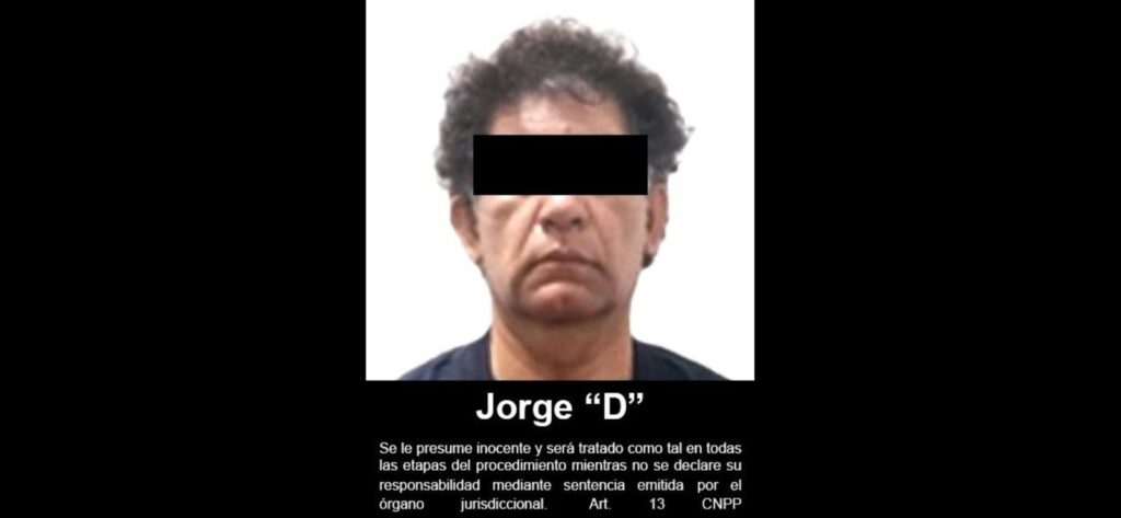 FGR detuvo a Jorge Antonio “D”, probable responsable del delito de trata de personas Foto: FGR
